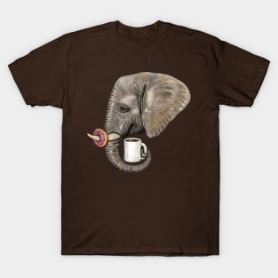 "Elephants Deserve Sprinkles" - Java Jungle collection T-Shirt